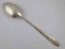 Appraisal: A Georgian silver Irish bright cut star serving spoon by