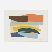 Appraisal: Larry Zox NIAGARA SERIES I screenprint in colors h w