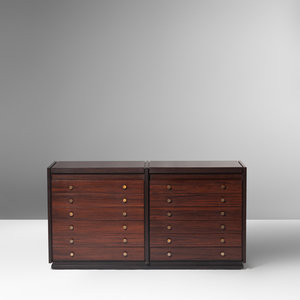 Appraisal: Gianfranco Frattini Attribution Mid- th Century Twelve Drawer Dresser rosewood