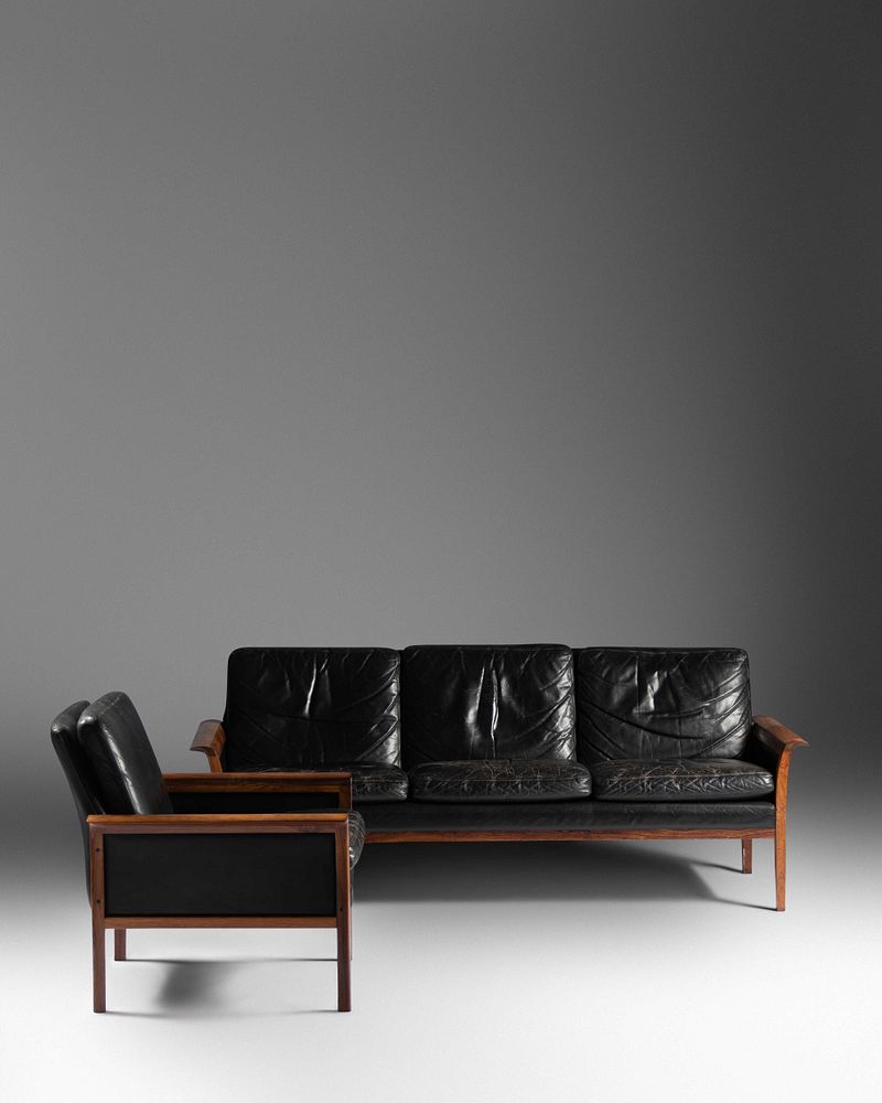 Appraisal: Knut Soter Danish - Sofa and Armchair Vatne Mobler Norway