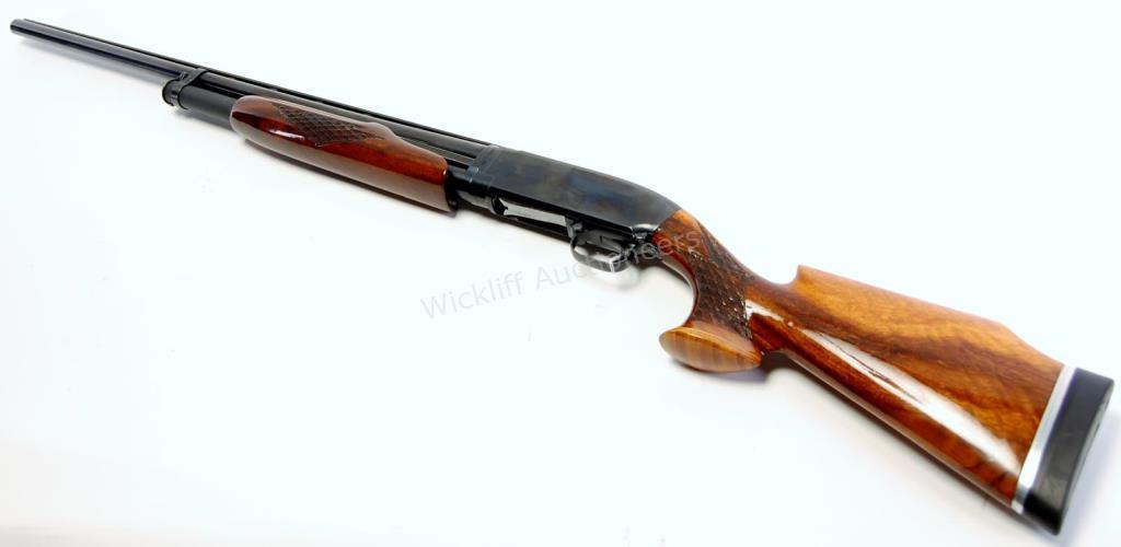 Appraisal: Winchester Model Custom Slide Action Shotgun-Blued round barrel with very