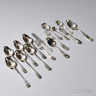 Appraisal: Forty-five Pieces of American Silver Flatware th century various makers