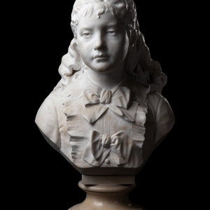 Appraisal: Rudolf Schwanthaler German - Bust of a Young Girl marble