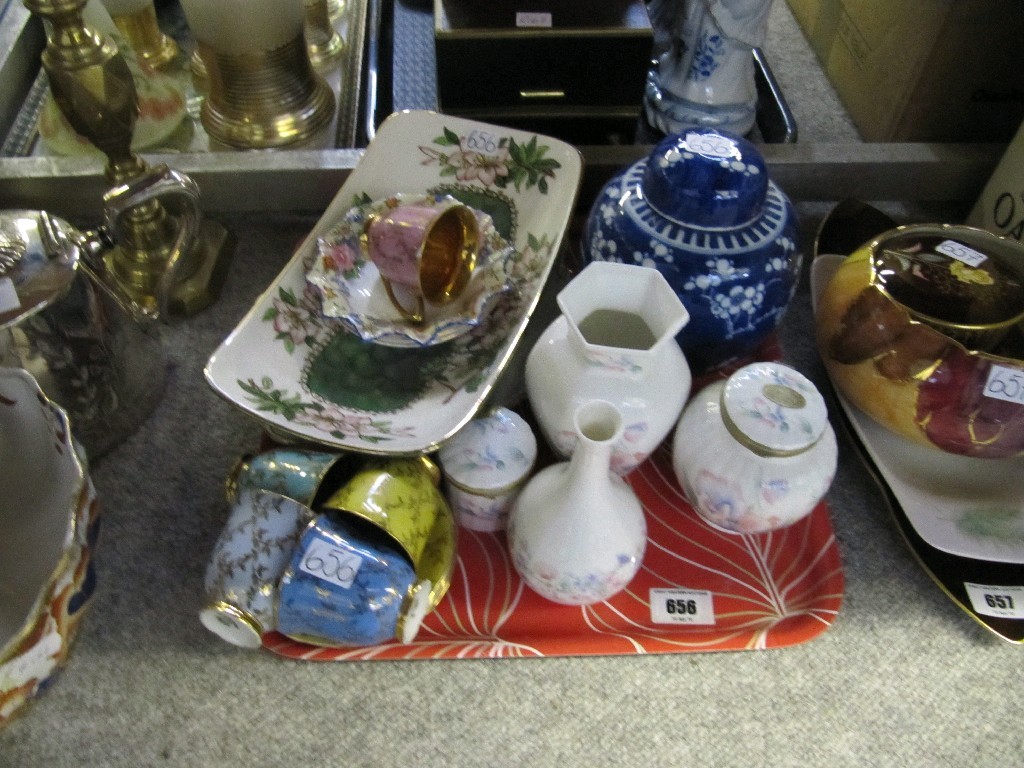 Appraisal: Tray lot of assorted ceramics - Wedgwood Maling etc