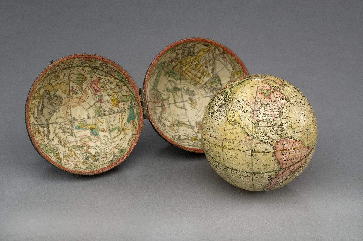 Appraisal: POCKET TERRESTRIAL GLOBE IN SHAGREEN CASE BY RICHARD CUSHEE LONDON