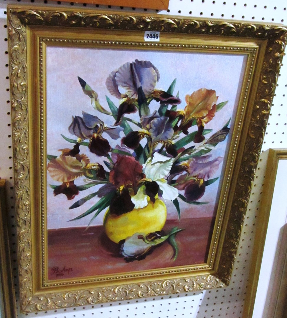 Appraisal: A group of three including an oil still life signed