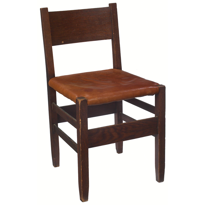 Appraisal: Gustav Stickley Chalet chair