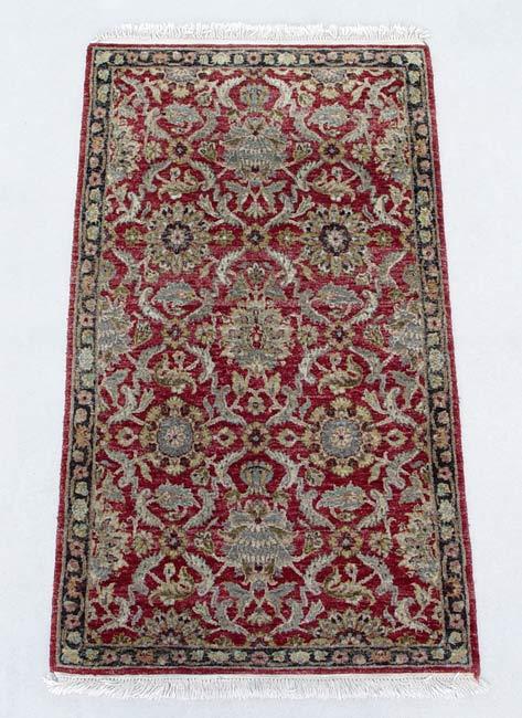 Appraisal: LOVELY HAND TIED RUG Approx ' '' X ' ''