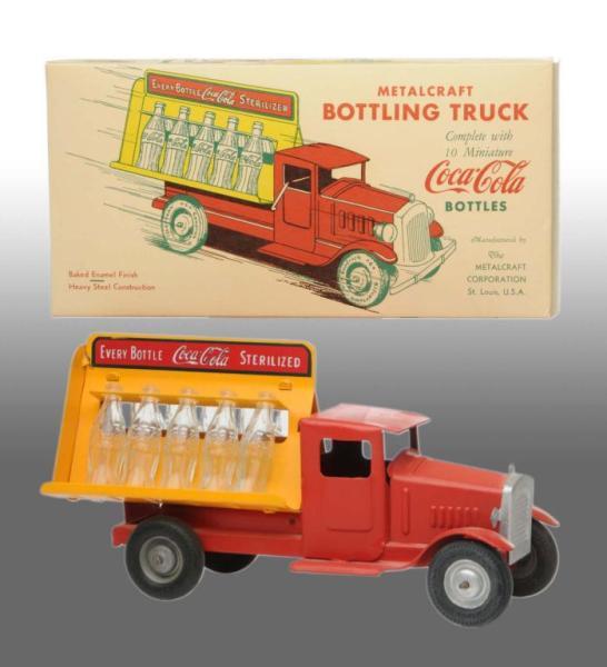 Appraisal: Reproduction Metalcraft Coca-Cola Bottling Truck Description Includes bottles Only light