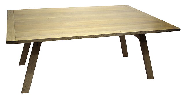 Appraisal: A CONTEMPORARY ASH RECTANGULAR TOPPED 'CLIFTON' DINING TABLE designed by