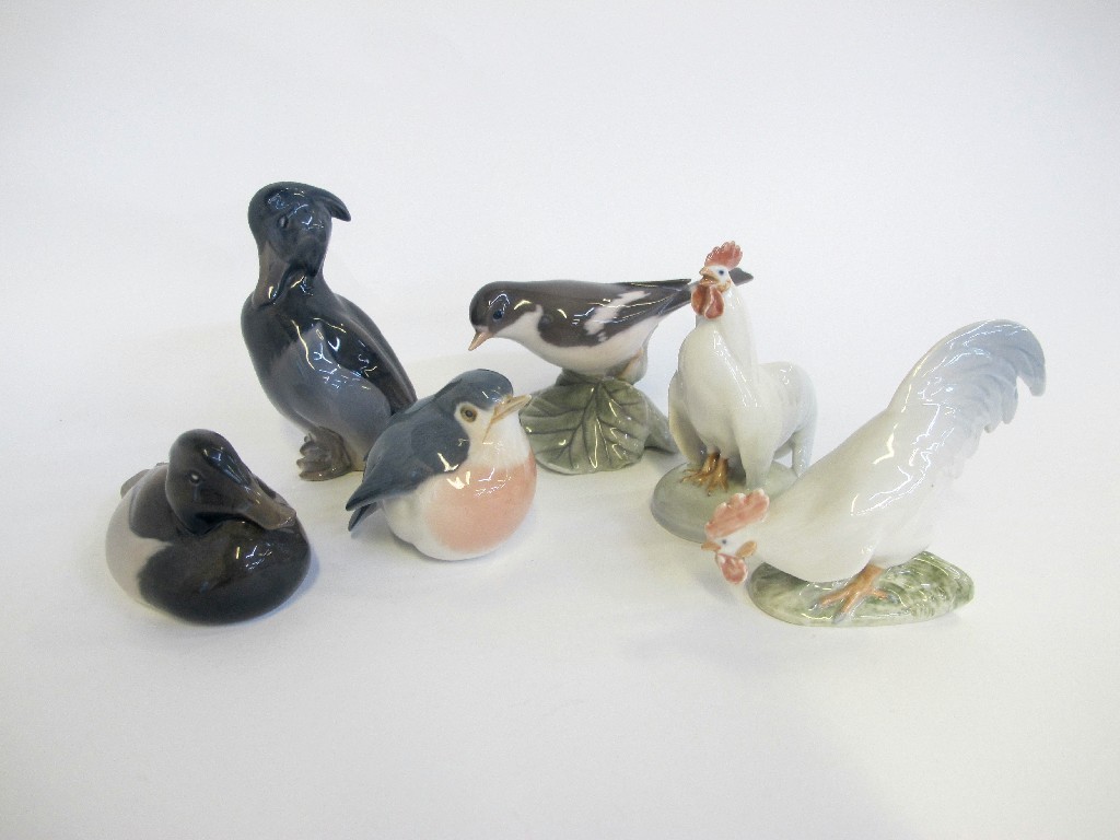 Appraisal: Six various Royal Copenhagen birds including ducks and chickens