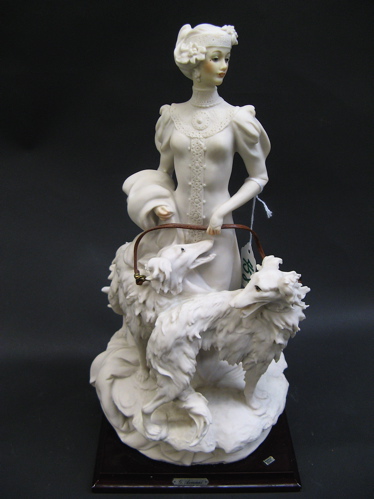 Appraisal: ITALIAN GIUSEPPE ARMANI PORCELAIN ART SCULPTURE unglazed white porcelain of