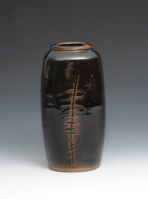 Appraisal: Bernard Leach British - at Leach PotteryVaseof square form incised