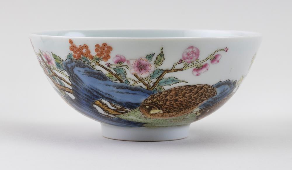 Appraisal: CHINESE FAMILLE ROSE PORCELAIN BOWL EARLY TH CENTURY HEIGHT DIAMETER