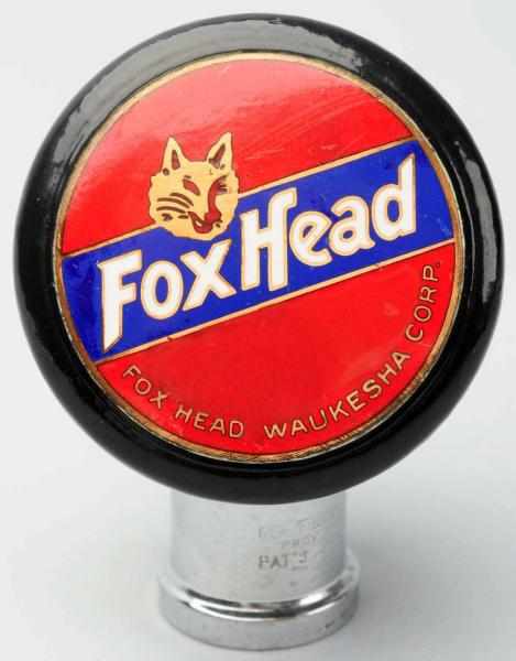 Appraisal: Fox Head Beer Tap Knob Clean face with professional restoration