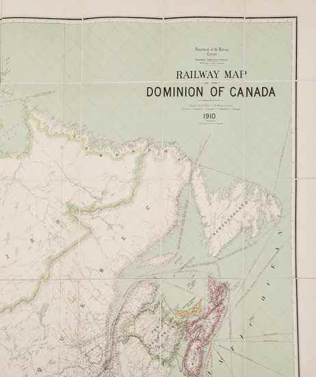 Appraisal: Young R E Railway Map of the Dominion of Canada