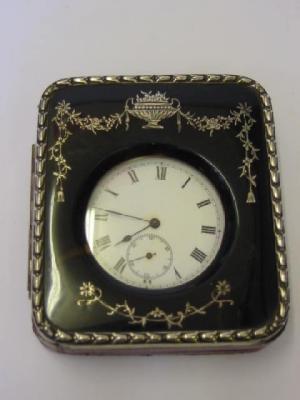 Appraisal: A TORTOISESHELL POCKET WATCH HOLDER maker T S B Birmingham