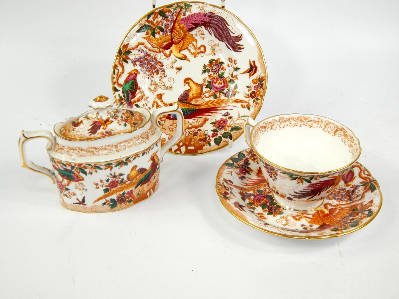 Appraisal: Royal Crown Derby porcelain comprising sucrier six tea cups eight