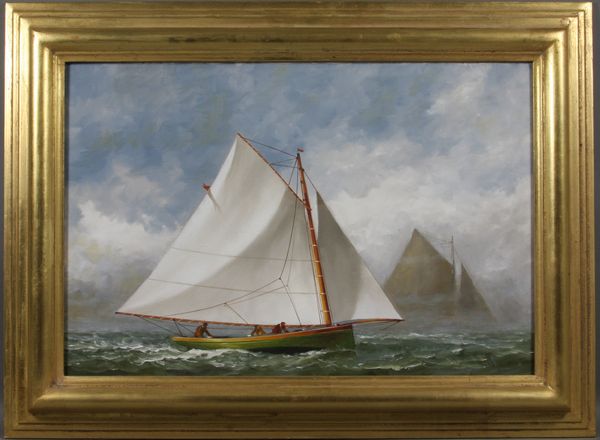 Appraisal: Attributed to Vern Broe American b catboat race o c