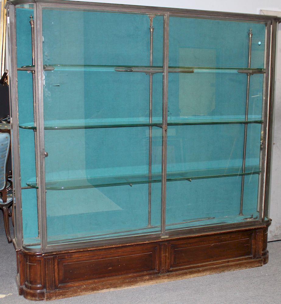 Appraisal: Antique Siegel Hommey Signed French Store Vitrine From a Larchmont