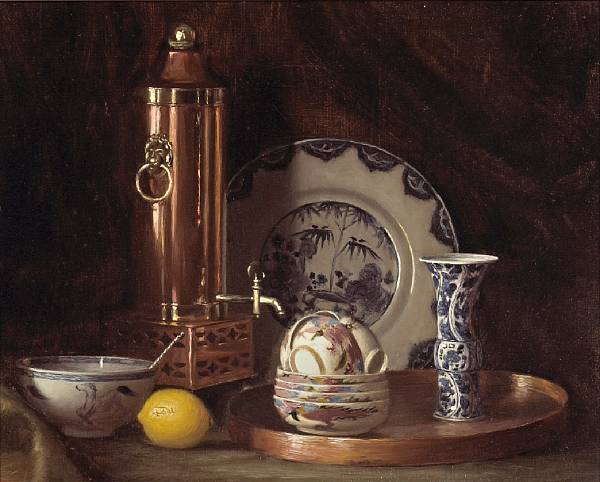 Appraisal: Gerard L Steenks American - A Still Life including Blue