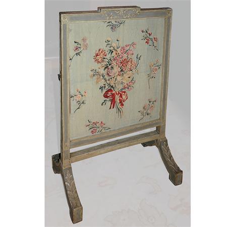 Appraisal: Louis XVI Style Painted Wood Fire Screen Estimate -