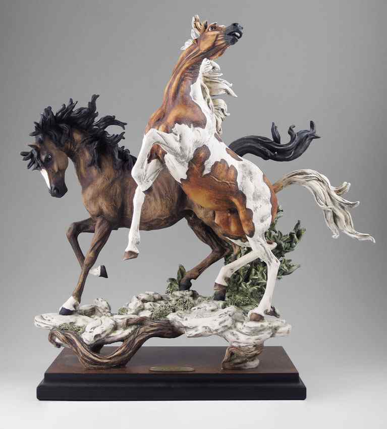 Appraisal: GIUSEPPE ARMANI LIMITED EDITION FIGURINE STALLIONS S ''Florence sculture d'arte''