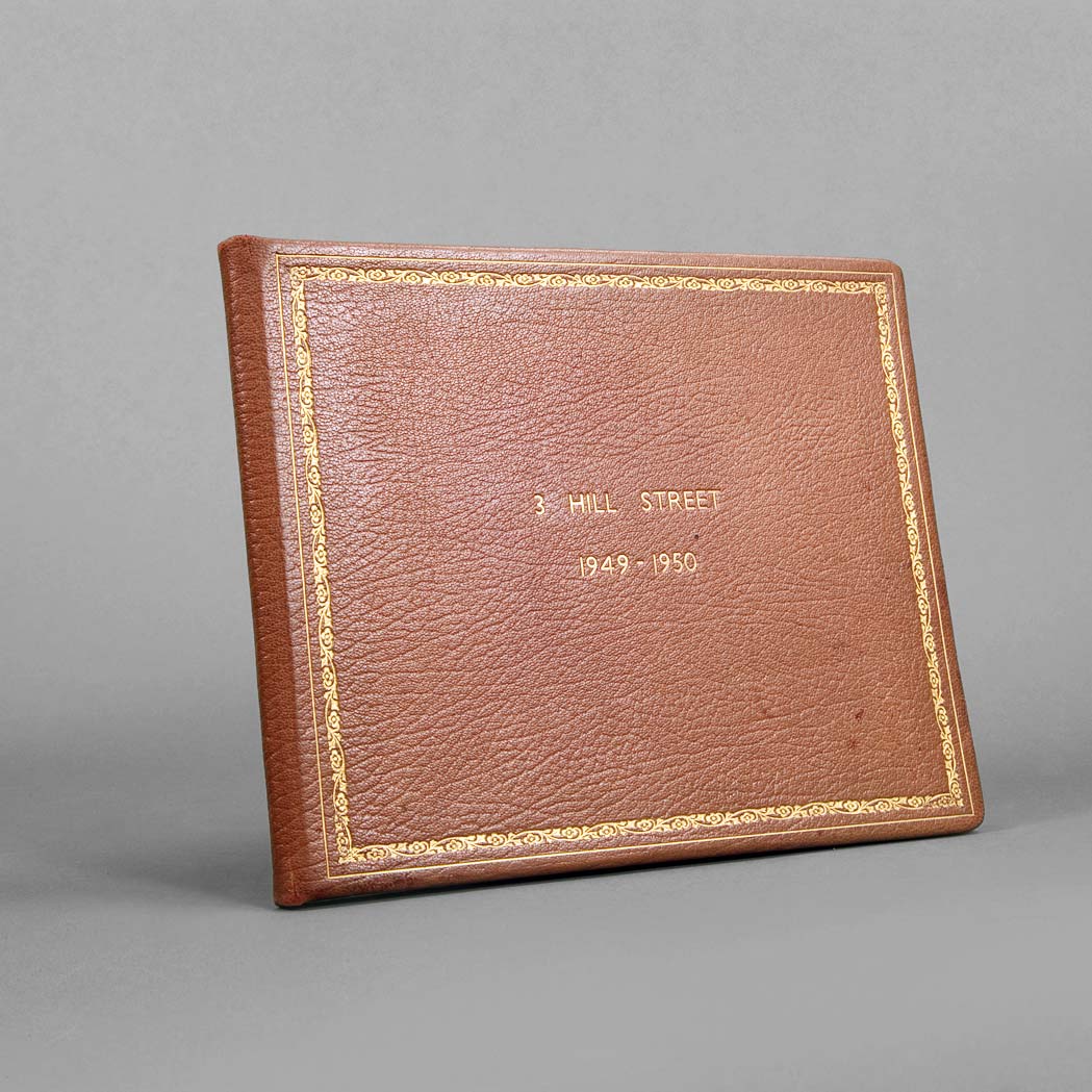 Appraisal: FAIRBANKS DOUGLAS JR Guest book from - for Douglas Fairbanks's