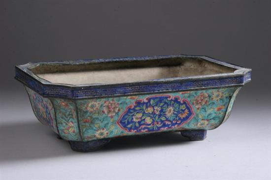 Appraisal: CHINESE PEKING ENAMEL JARDINIERE th th century - in x