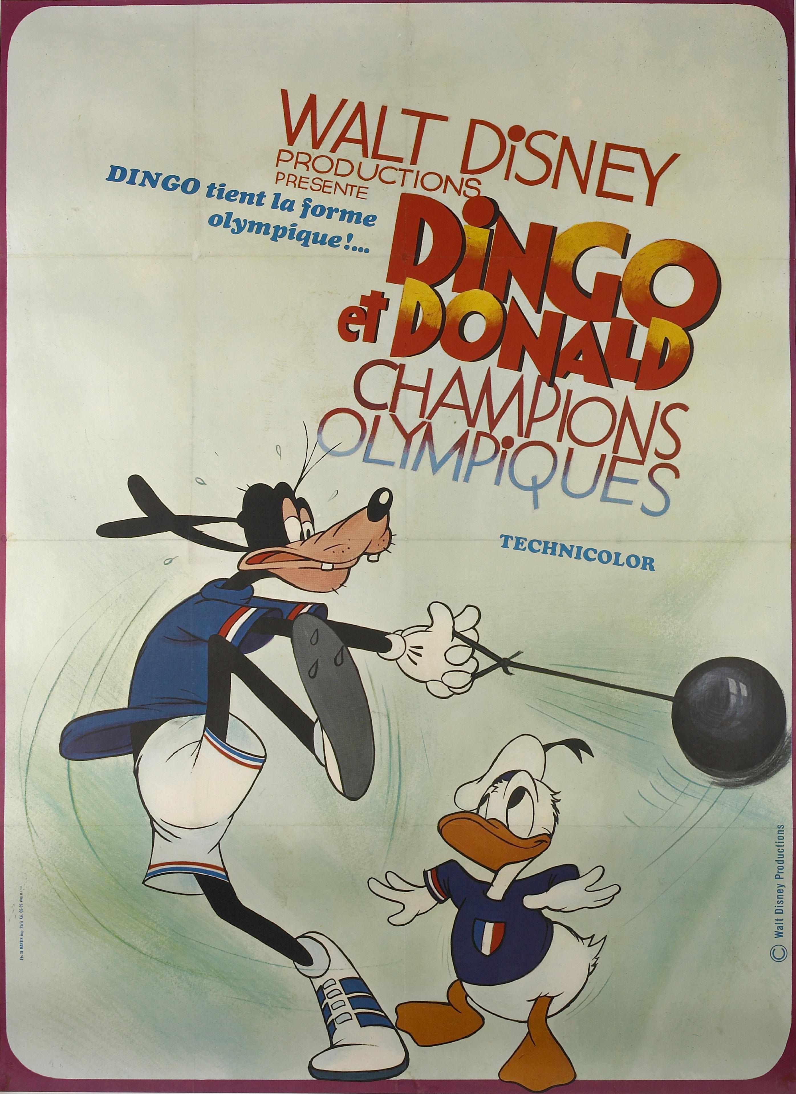 Appraisal: Artist Unknown th century Walt Disney Dingo Donald Championship Olympics