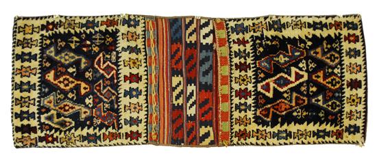 Appraisal: PAIR OF BAKTIARI SADDLE BAGS Persia early th century complete