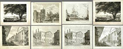 Appraisal: After William Birch Eight Views of Philadelphia Engravings unframed to