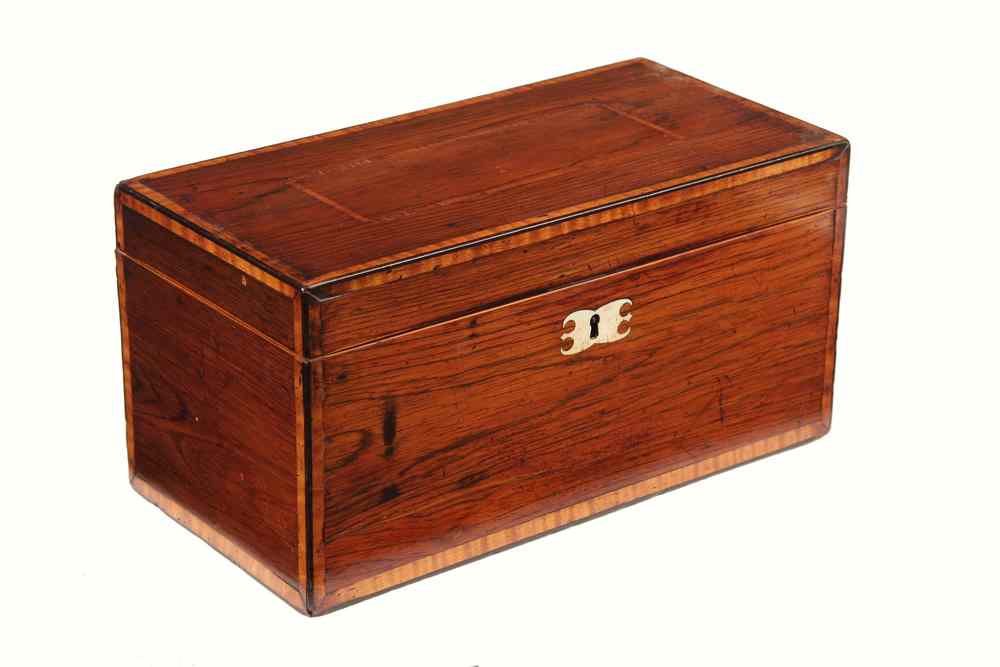 Appraisal: ENGLISH TEA CADDY - English Regency Period Tea Caddy in