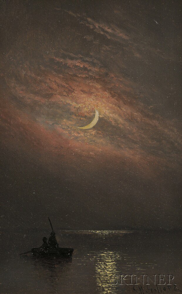 Appraisal: Charles Henry Gifford American - Under a Crescent Moon Signed