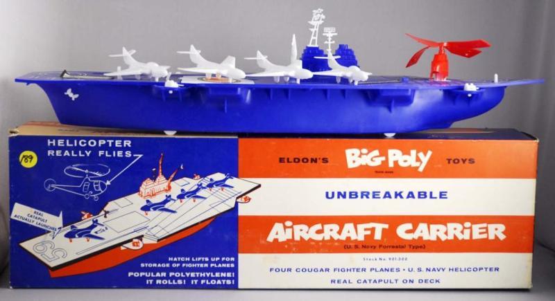 Appraisal: Eldon Plastic Aircraft Carrier Toy Description Circa s Old store