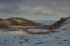 Appraisal: David Brayshaw Lake Cootapatamba Mt Kosciusko oil on linen signed