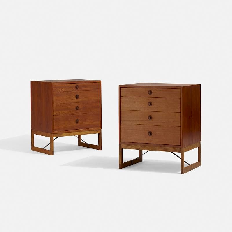 Appraisal: Borge Mogensen cabinets pair Borge Mogensen cabinets pair Karl Andersson