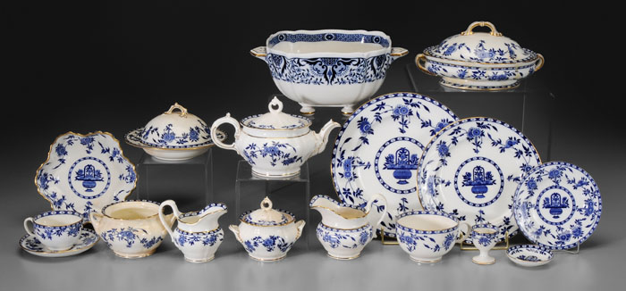 Appraisal: Set Mintons Delft Pattern China English late th and early