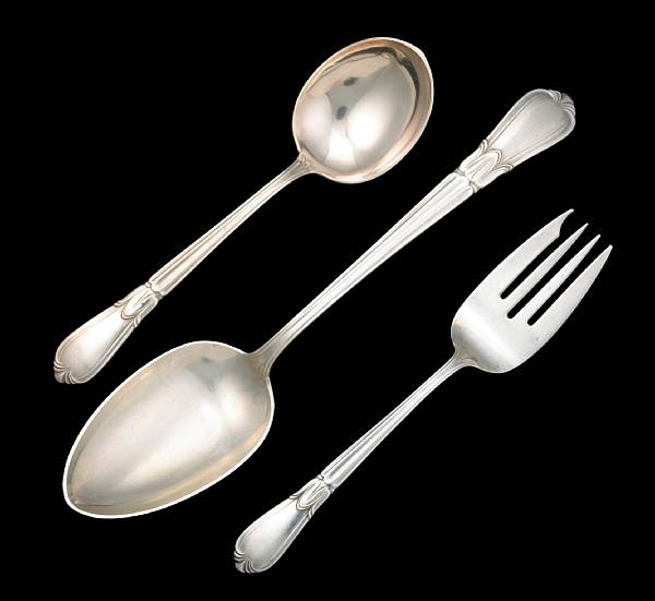 Appraisal: Property of various owners Comprising salad forks cream soup spoons