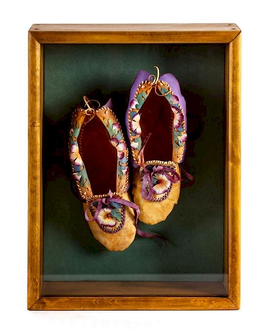 Appraisal: Jan Lindsay x inches Jan Lindsay american th century Moccasins