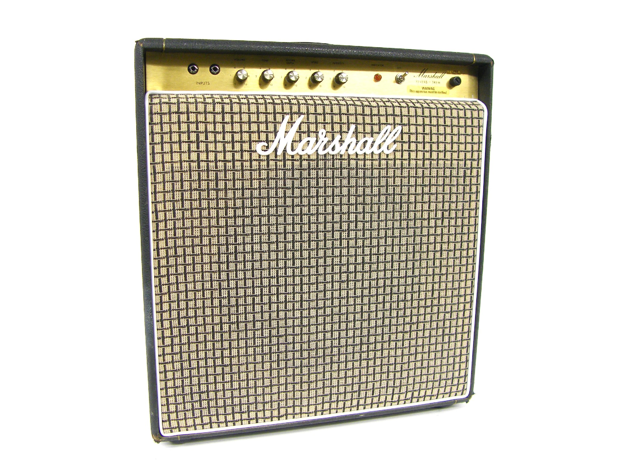 Appraisal: Marshall Reverb-Trem guitar amplifier replaced speaker grille cloth appears to