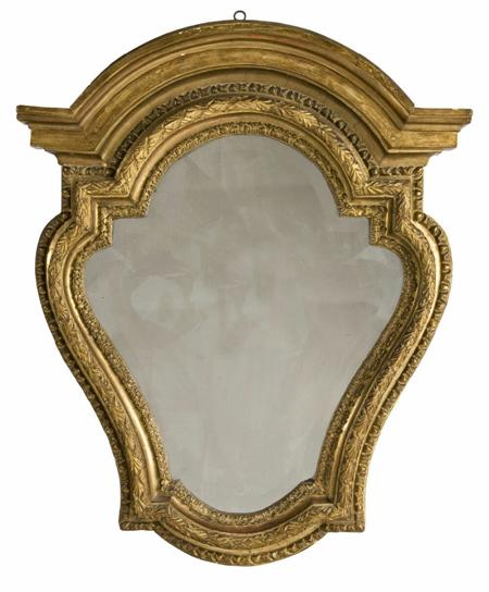 Appraisal: A pair of late th century giltwood wall mirrors In