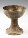 Appraisal: ROMAN POTTERY CHALICE - Simple Cup with ring decoration set