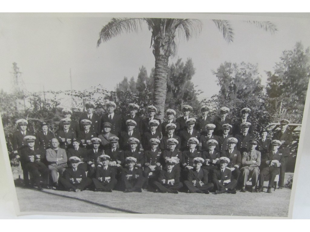 Appraisal: Album of wartime photographs mainly naval