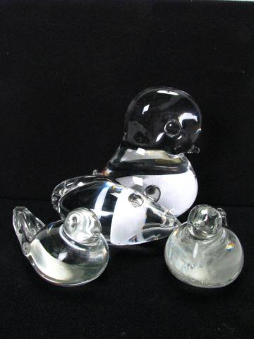 Appraisal: Glass and Crystal Animal Figurines including Kosta Krystal Lindstrand Mouse