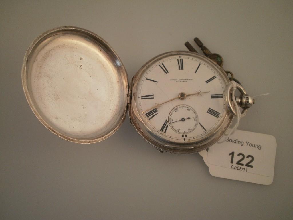 Appraisal: A late Victorian silver cased pocket watch by John Forrest