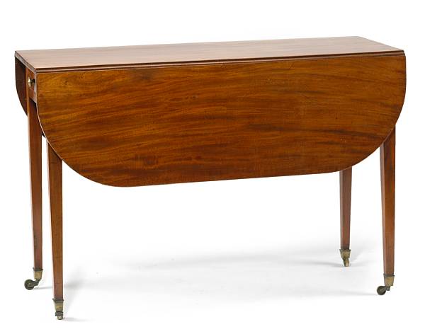 Appraisal: A George III mahogany pembroke table early th century The