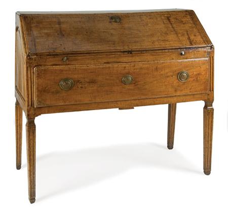 Appraisal: Italian Neoclassical Walnut Bureau Estimate -