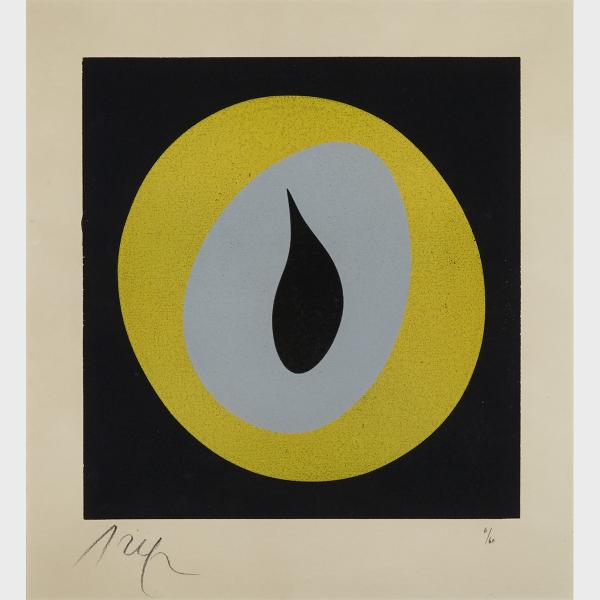 Appraisal: Jean Hans Arp - PLATE FROM SOLEIL RECERCLE ARNTZ C