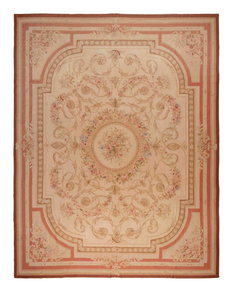 Appraisal: An Aubusson Style Wool Rug An Aubusson Style Wool Rug